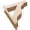 Ekena Millwork 7 1/2-in W x 28-in D x 32-in H Funston Block Rough Cedar Woodgrain TimberThane Outlooker, Primed Tan OUTUR075X28X32FST44RCPR - alternate 3
